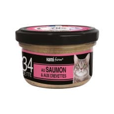 Recette n° 34 – Saumon/Crevettes – 80 gr