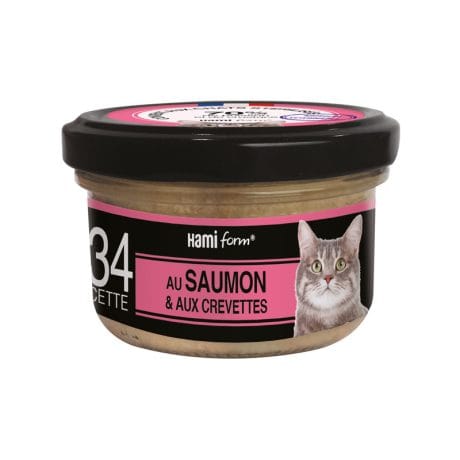 Recette n° 34 – Saumon/Crevettes – 80 gr
