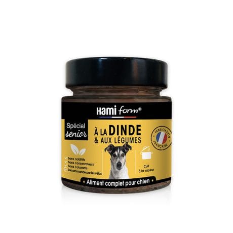 Cuisiné Spécial Chien Sénior à La Dinde Et Aux Légumes – 250 Gr