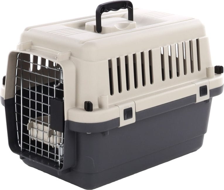 Cage de transport Nomad gris foncé pour petits chiens et chats
