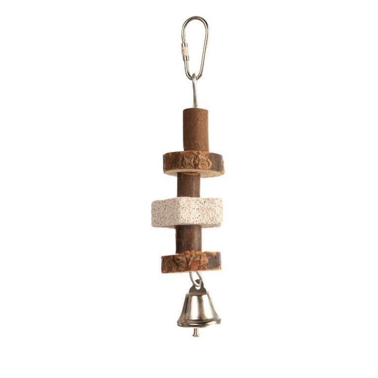 Jouet pierre de lave Bubimex pour oiseaux