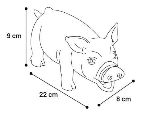 Jouet Wolva Cochon Pourpre Flamingo pour chiens