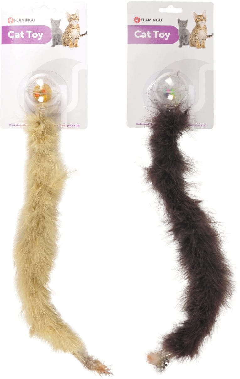 Jouet Wilko Boa avec balle Plusieurs couleurs Flamingo pour chats