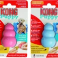 KONG Puppy M en bleu clair ou rose